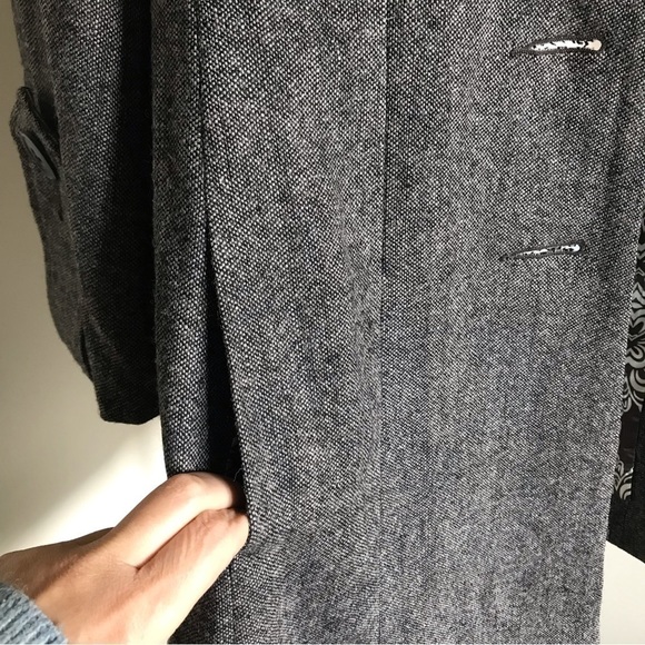 Cabi Wool Jacket Coat Tweed Flared Shakespeare Swing Grey Long Size 4 NWT - Picture 6 of 12